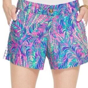 Lilly Pulitzer Callahan pink sunset Cocoa breeze shorts size 6 pink blue preppy